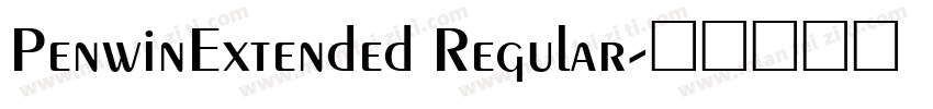 PenwinExtended Regular字体转换